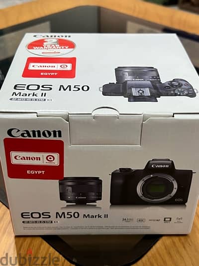 Canon M50 Mark2 + 128 Gb memory + bag