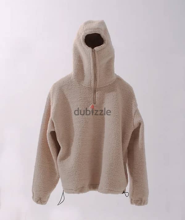 POLAR FLEECE HOODIE - CREAM 0