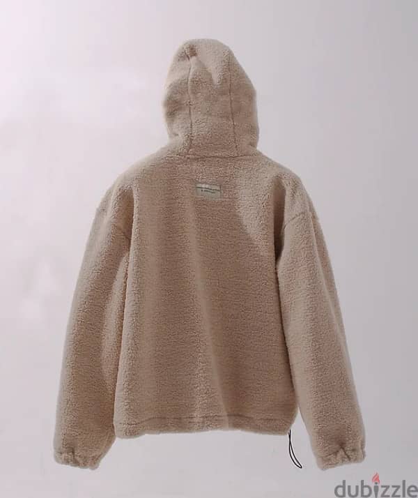 POLAR FLEECE HOODIE - CREAM 1