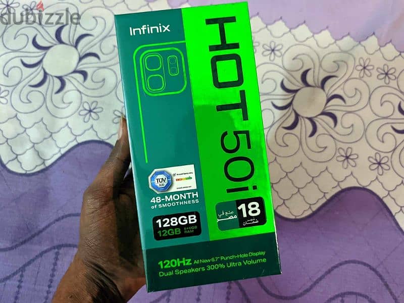 Infinix Hot 50i جديد متبرشم ضمان محلي 0