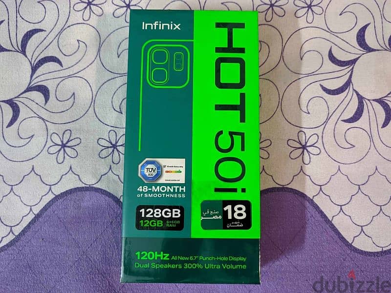 Infinix Hot 50i جديد متبرشم ضمان محلي 1