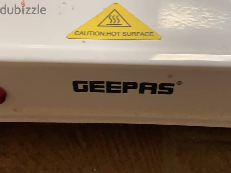 Geepas hot plat سخان  كهربائي مزدوج 2000W للرحلات والتخييم 2