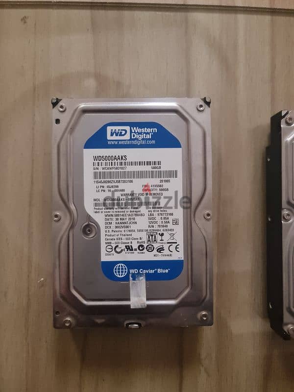 هارد western digital اورجينال 500 G 0