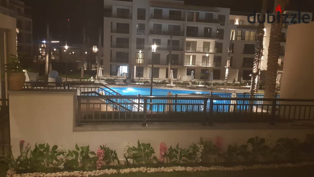 Studio in Marassi for sale at the lowest price in North Coast Ras El Hekma with space of 66m garden 22m  overlooking a swimming pool and the sea 0