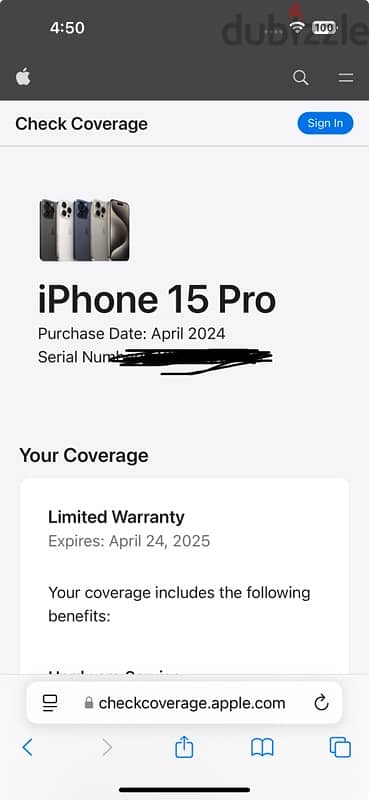 iPhone 15 pro 256 ، آيفون ١٥ برو ٢٥٦ 6