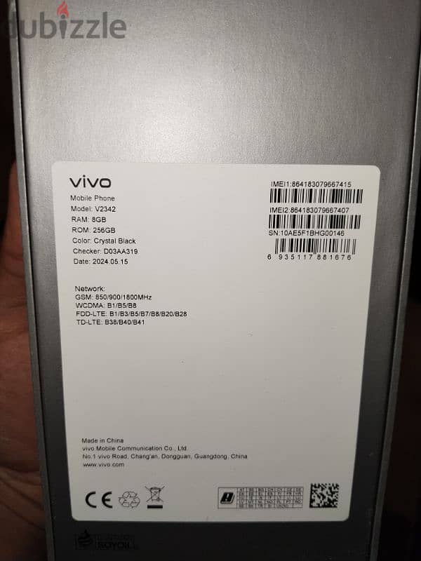 للبيع موبيل Vivo v30 light 6