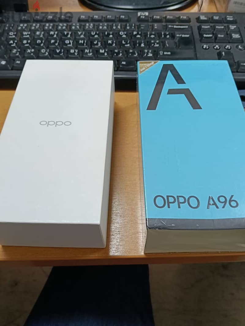 OPPOA96 كالجديد وارد الخارج لم يستخدم تجربة فقط (معام الكرتونة+2جراب 5