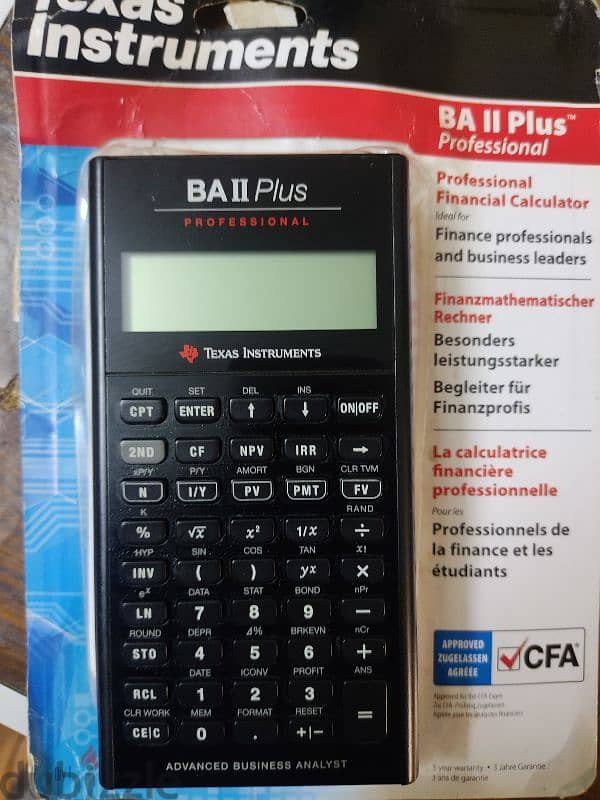 Taxas instruments BA ii plus professional 1