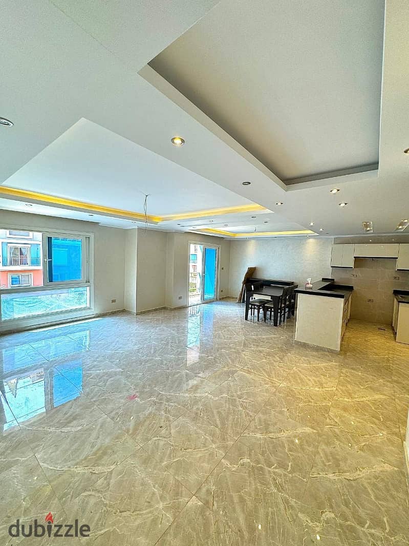 An apartment for sale, 166 sqm, ready for immediate handover in New Cairo, Super Lux finishing. 0