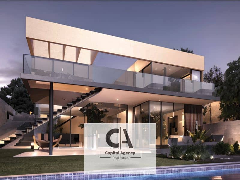 With a 20% cash discount, a 165-meter apartment for sale, super-luxe finishing, in The Crest Compound in the heart of Fifth Settlement 0