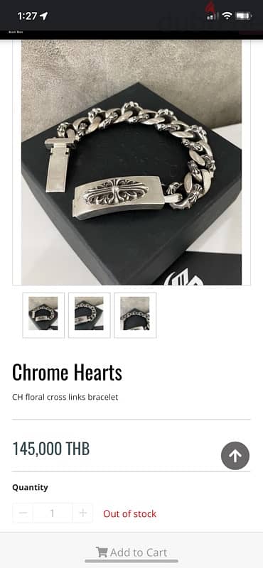 chrome heart bracelet 5