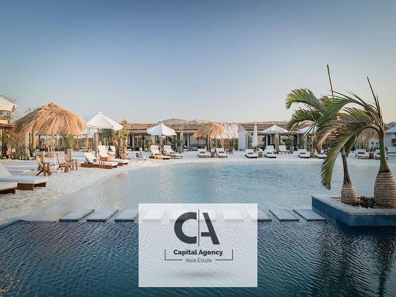 Chalet 120 meters, first row on the lagoon, fully finished, in M ​​Square Resort, with a 5% down payment and a 35% cash discount | Masyaf 0