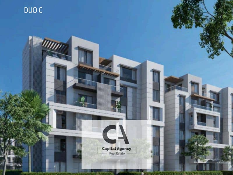 Two-room apartment for sale with only 5% down payment In the heart of October in Badya Palm Hills Compound View on the landscape | Installments over 1 0