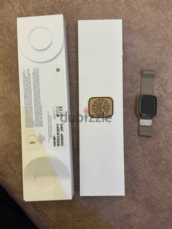 Apple Watch Series 7 GOLD Stainless steel 41MM Gold 1