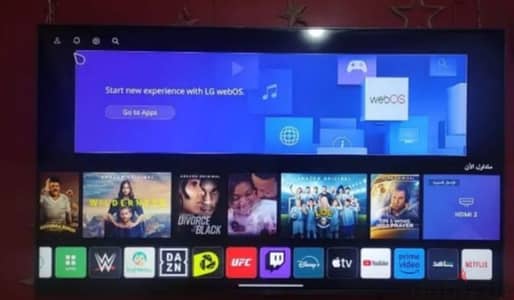 شاشة LG سمارت 55 بوصة الترا 4K برسيفر داخلي بالكرتونه ومشتملاتها