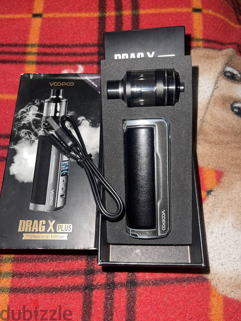 Drag X Plus + Tank Bskr V2 + 3 Battery + Charger 2