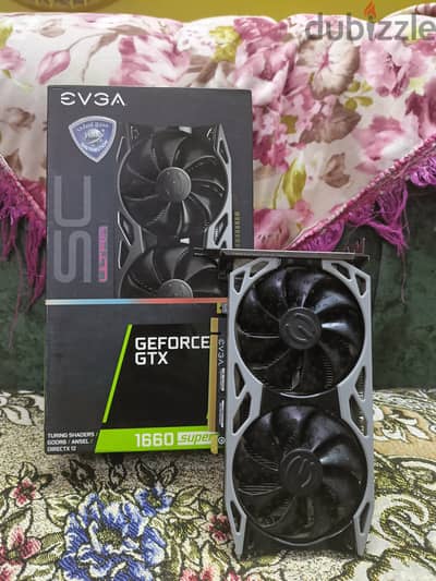 GTX 1660 Super EVGA SC ultra 6GB GDDR6 بكل مشتملاته