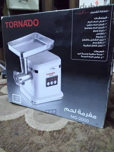 Tornado MG-2000 جديده ولم تستخدم بل ضمان و الكرتونه جديدة  تمامًا