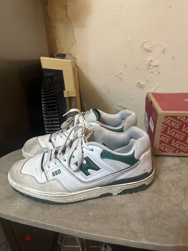 NEW BALANCE 550’s WHITE GREEN GREY 2