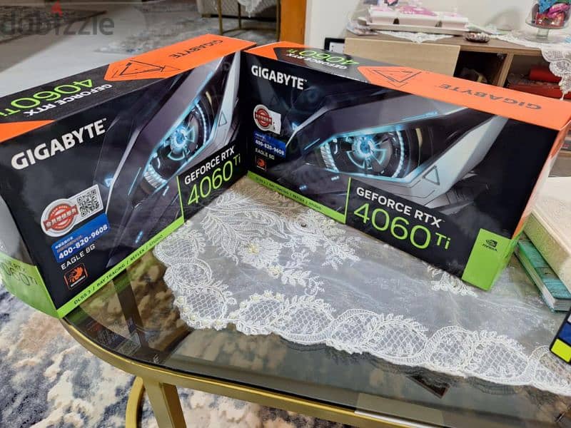 كارت " Rtx 4060 ti متبرشم ٨ جيجا ٣ مروحه 2