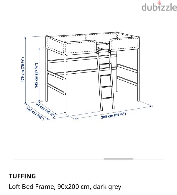 Used Ikea bunk bed for sale for 10000 2