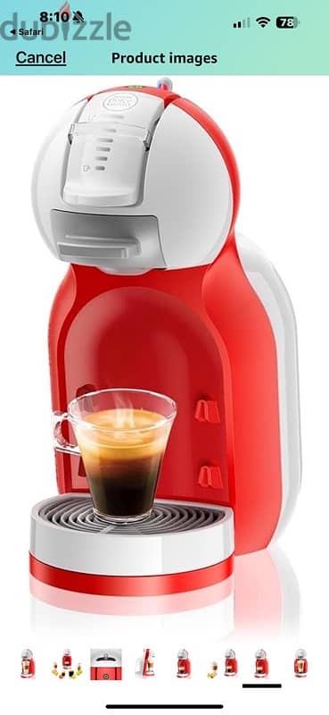 red Nescafé dolce gusto mini me coffee machine 1