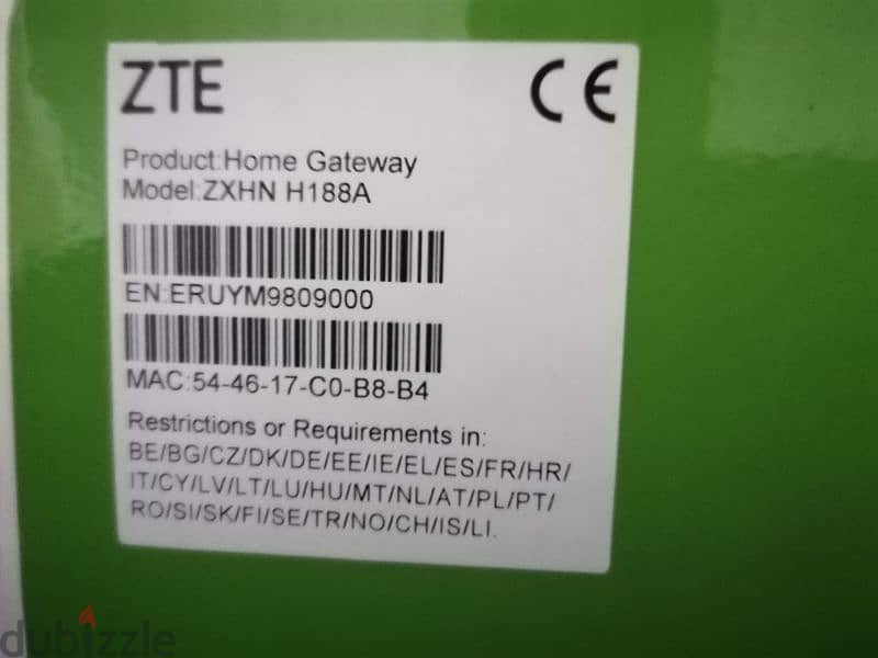 ZXHN H188A ZTE راوتر 1