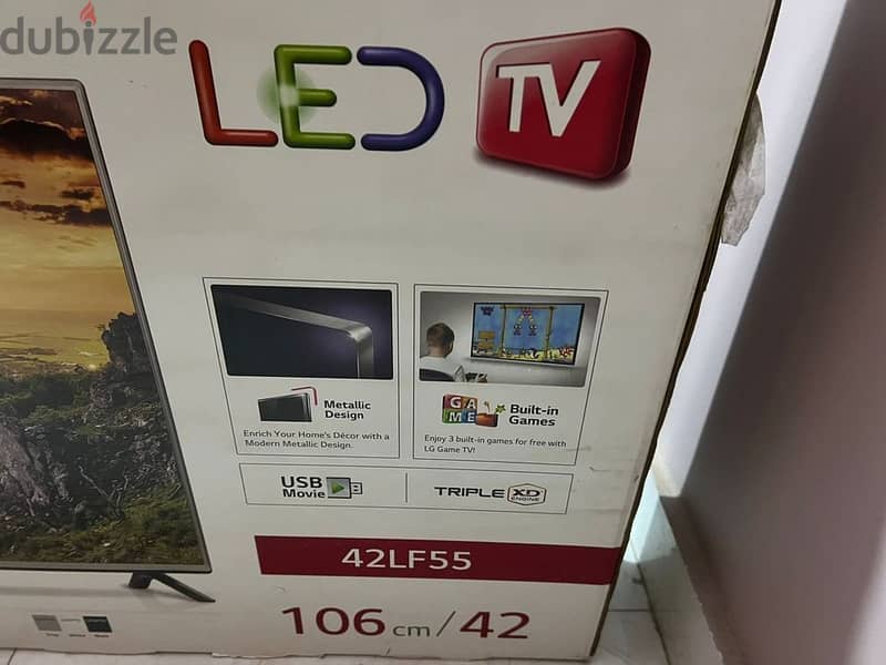 شاشه ال جىLG زيرو ٤٢بوصة جديدة بالكرتونة LED لم تستعمل 3