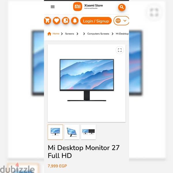 xiaomi monitor 27inch 75hz ips 4