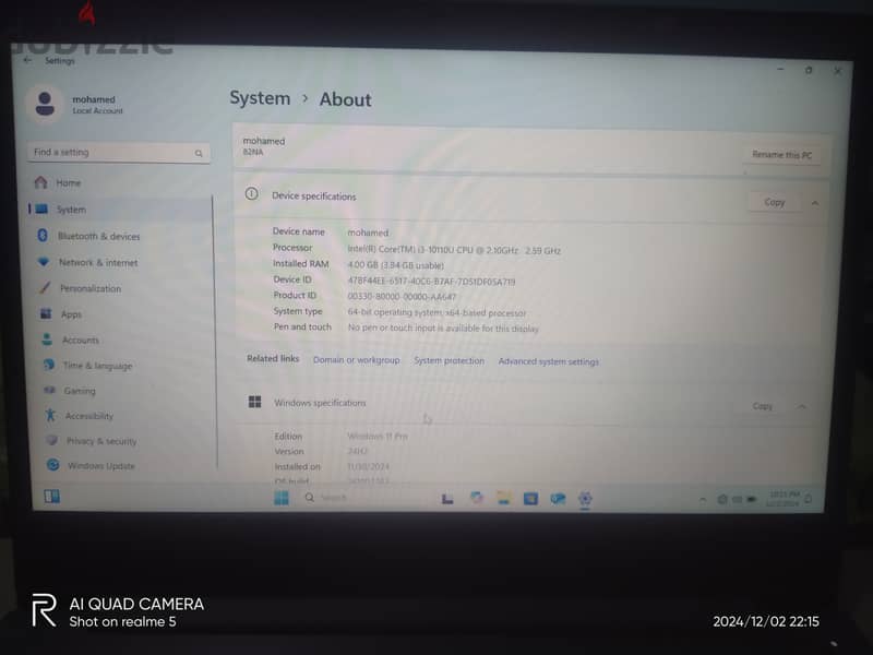 لابتوب مستعمل Lenovo V14 82C6006GED بحالة ممتازة 13