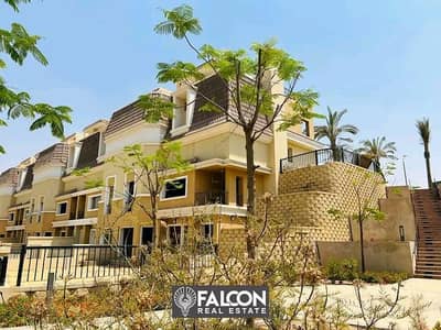 Villa For Sale 212m Discount 42% In Sarai New Cairo direct On Souez Road Near To Madinty