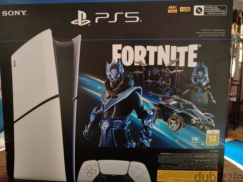 P. S 5 slim digital New +fortnite bandle 0