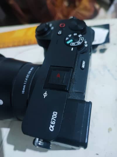 Sony a6700 + 16mm Lens 1.4 + stock lens + head + tube + crane lab 3