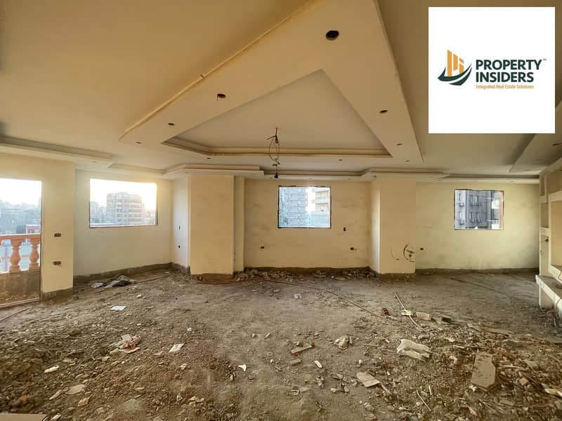 Apartment 200m 3/4 finished for sale in Mohandessin, Ibrahim Al-Baathi Street 0