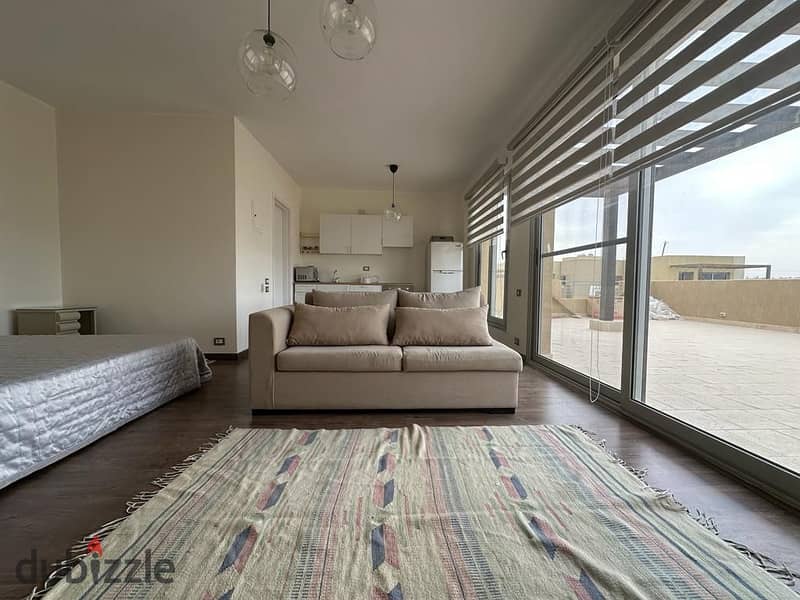 استديو للايجار مفروش مودرن كمبوند بالم باركس 6 اكتوبر Studio for rent, furnished, modern, Palm Parks Compound, 6th of October 0