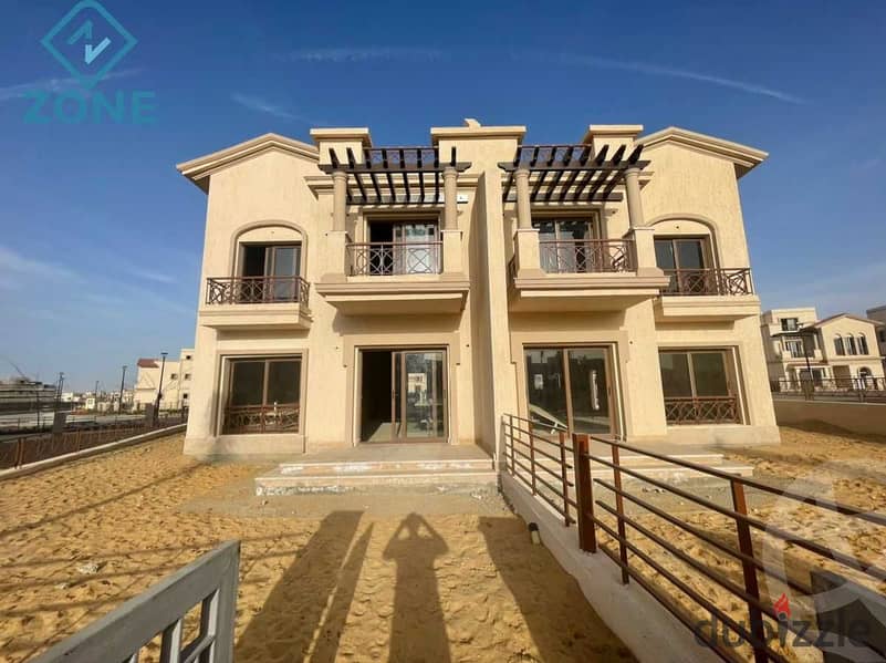 A bargain twin house villa for sale in installments, model E3, wide garden view, sea view, with the lowest total 0