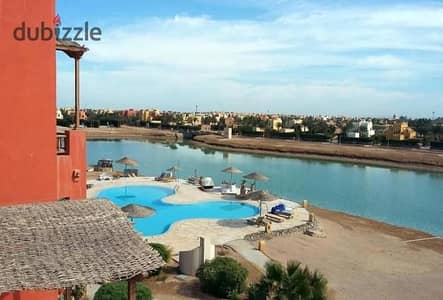 Apartment 113m for sale in El Gouna on Lagoon fully finished with kitchen and air conditioners