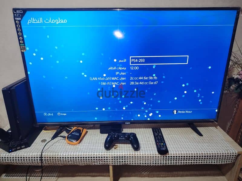 بلايستيشن  PS4 Slim هارد Ssd   مع العاب   تخزين 1 تيرا  يدين  برو 4