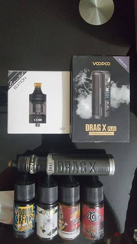 Mod voopoo drag x plus professional  edition, battery Efest IMR 18650 3