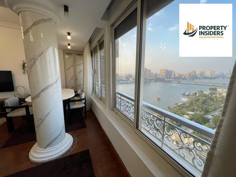 Ultra super deluxe Nile view apartment for rent in El Manial 0