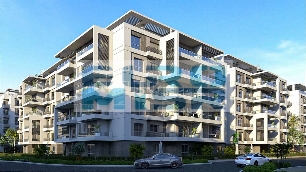 Semi-finished apartment in a prime location in Beta Greens Mostaqbal City 0