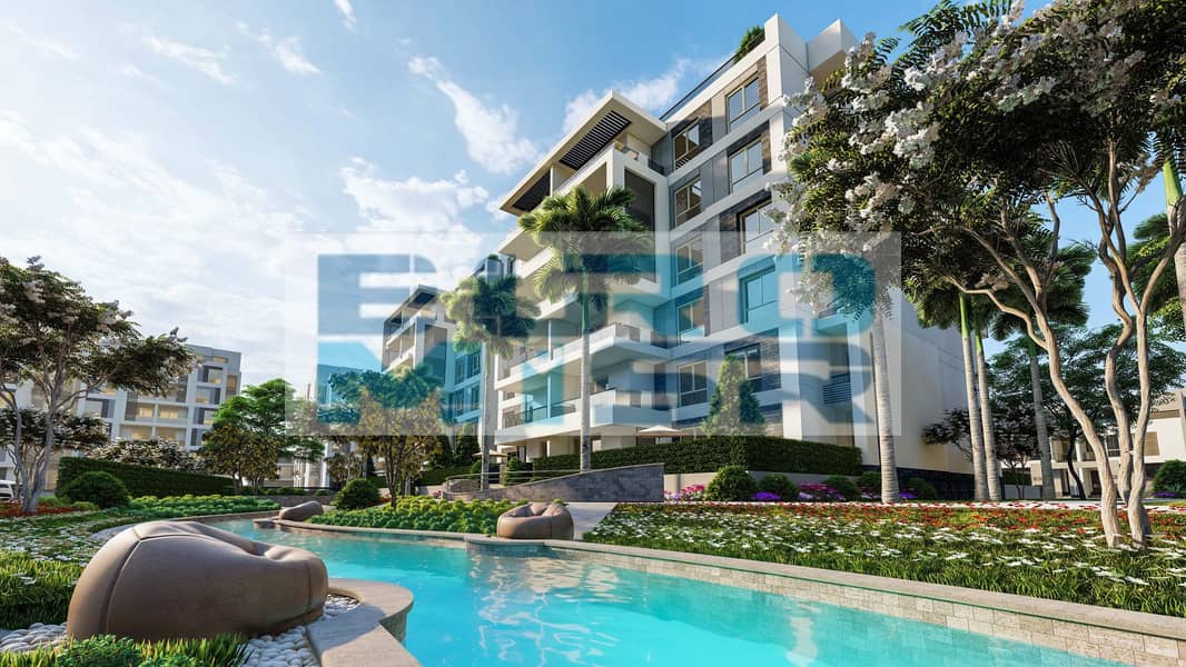 Semi-finished apartment in a prime location in Beta Greens Mostaqbal City 0