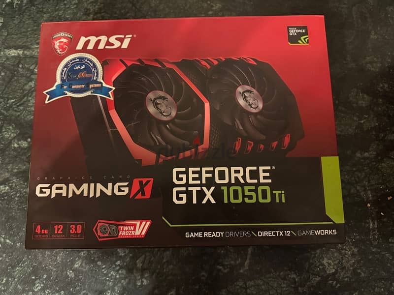 MSI GTX 1050 Ti Gaming X 4GB 0