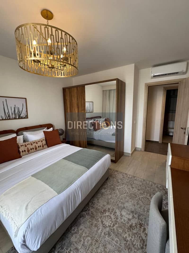 Studio + Garden for sale in Taj City with 50% discount on cash at the beginning of Suez Road near JW Marriot in New Cairo 0