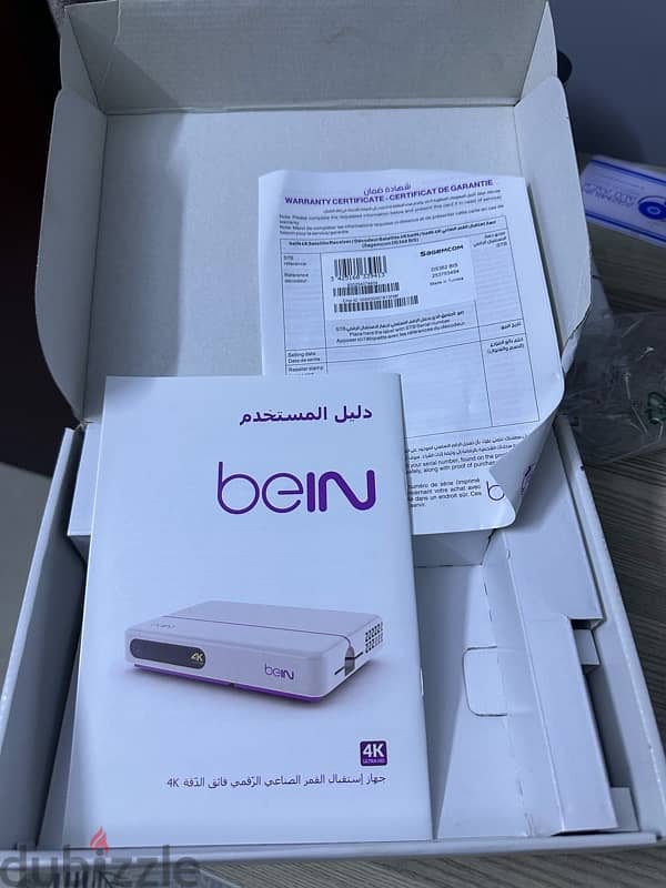 ريسيفر beIN sport 4k مستعمل كالجديد بسعر لقطة 4