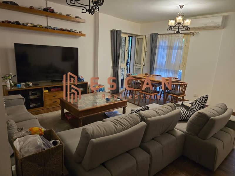 Apartment for sale with an area of ​​90 square meters, modified ground floor with a garden in Al Rehab, in a distinguished location 0