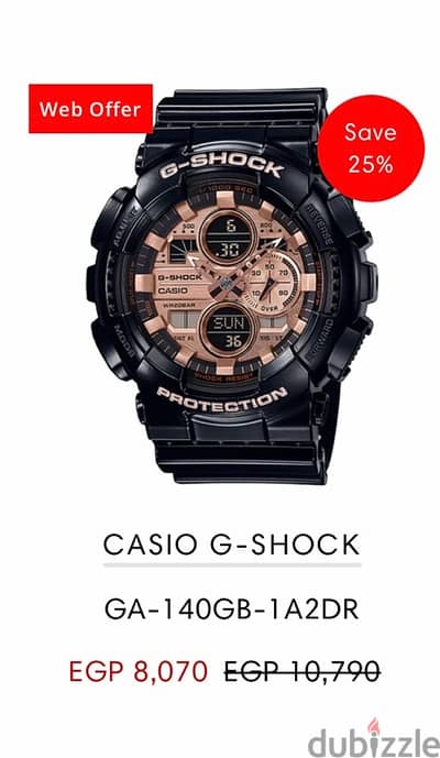 Casio g shock Ga140GB 1A2DR