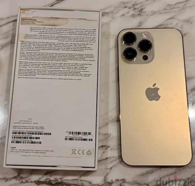 iphone 14 pro max 256G gold without scratch 2