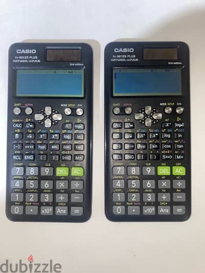 2 CASIO 991 2nd edition ES-PLUS calculators