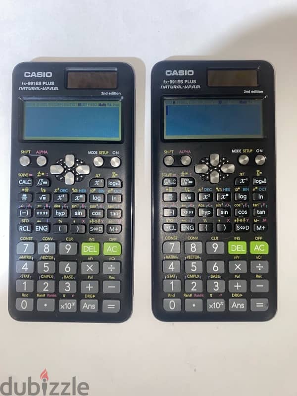 2 CASIO 991 2nd edition ES-PLUS calculators 0